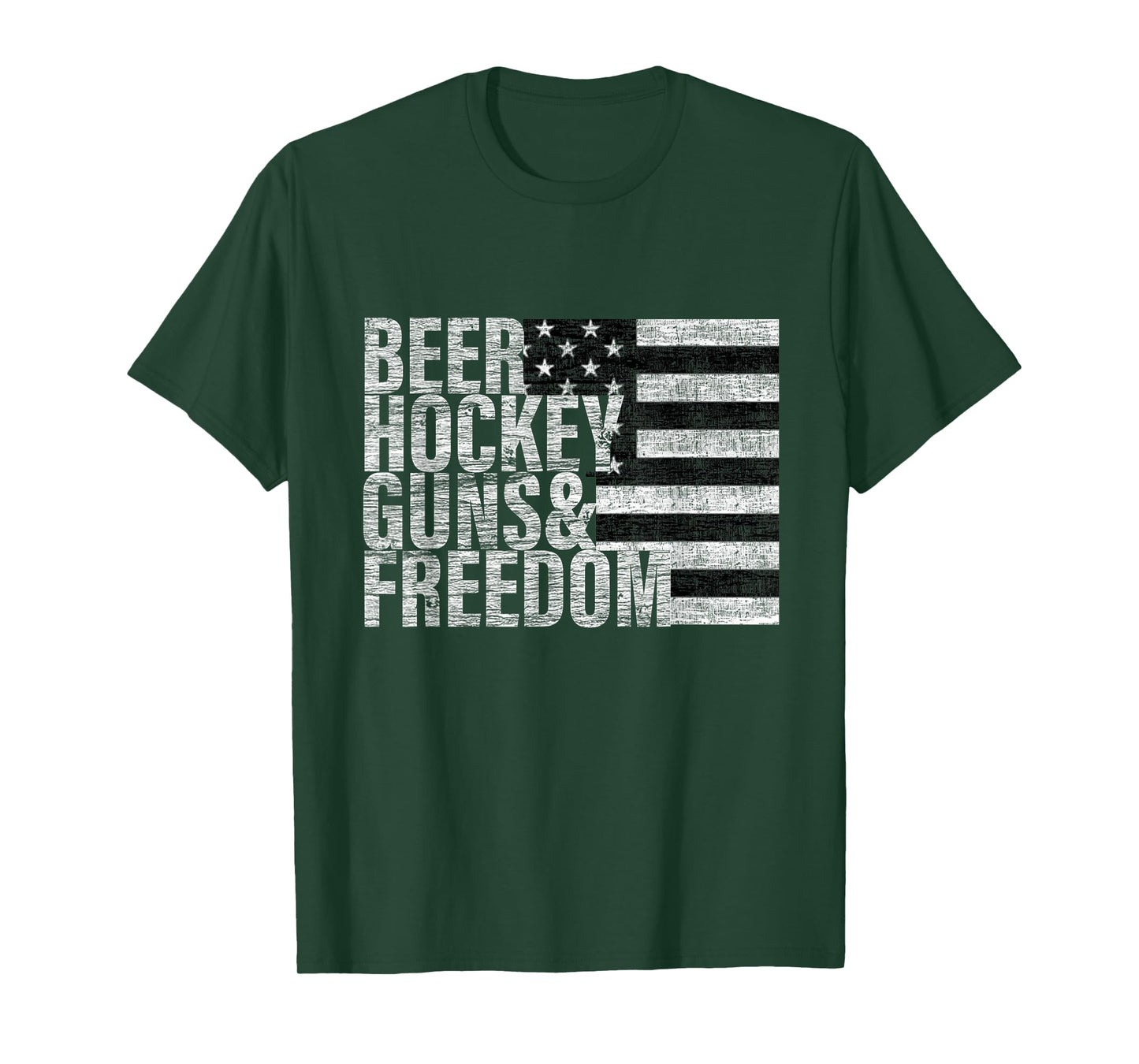 Beer Hockey Guns & Freedom T-Shirt