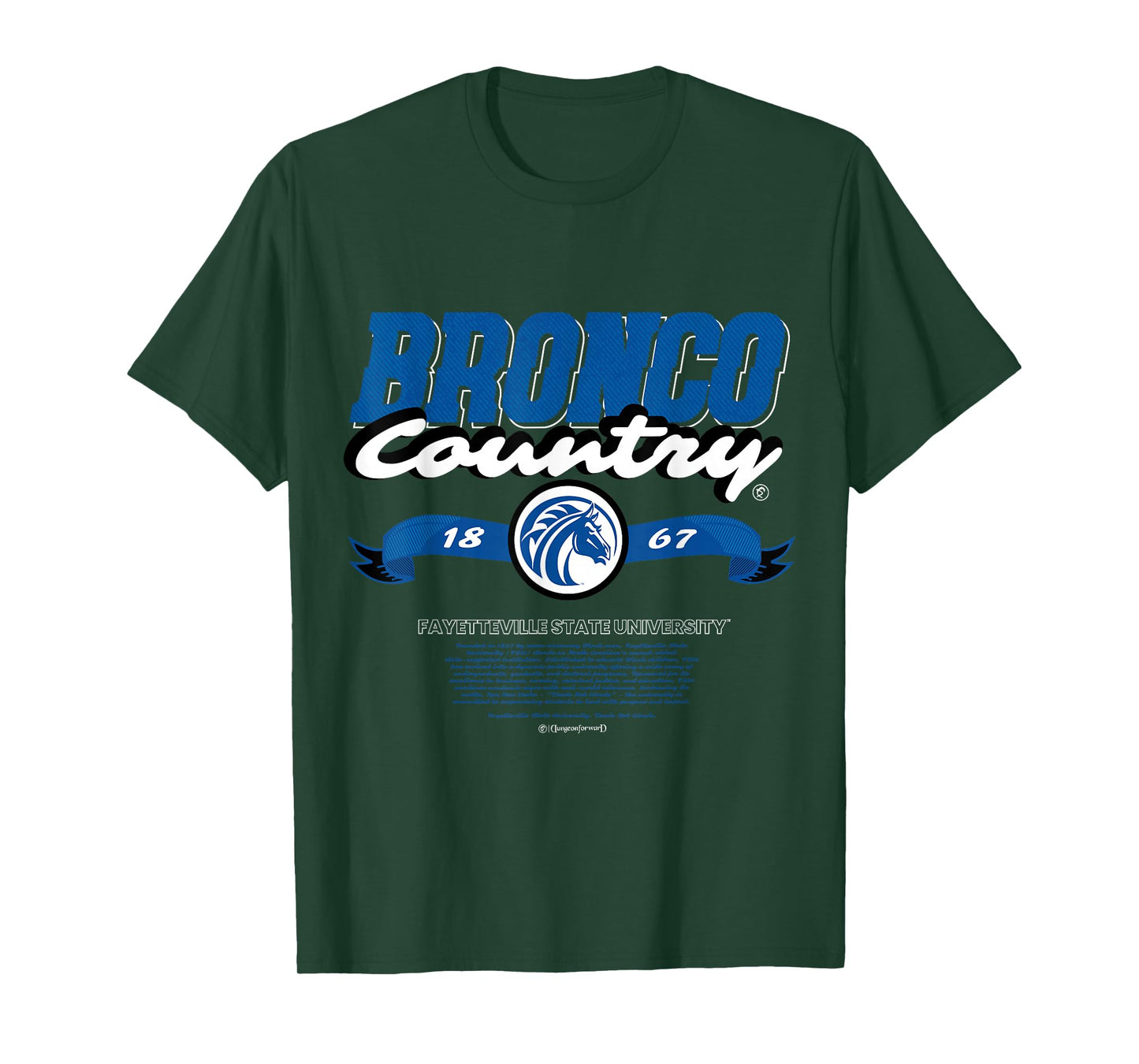 Fayetteville State University - Bronco Country - FSU HBCU T-Shirt