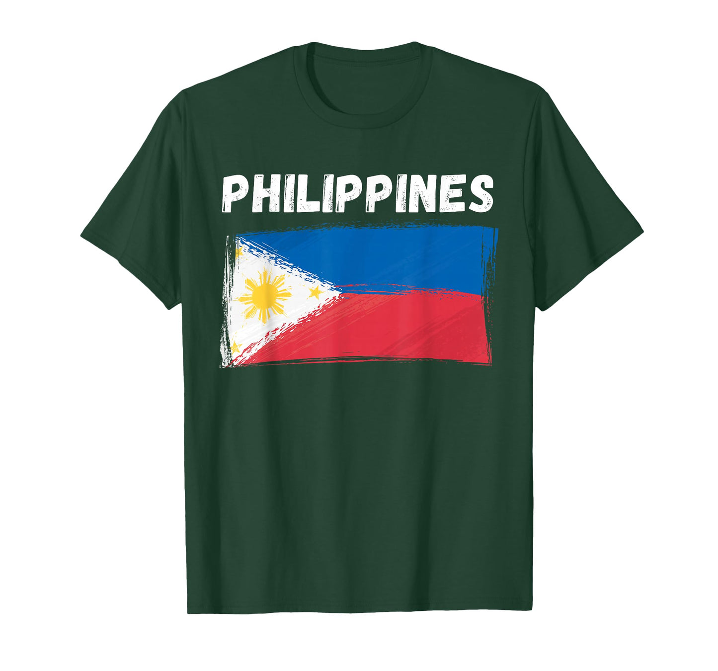 Philippines Flag Holiday Vintage Grunge Filipino Flag T-Shirt