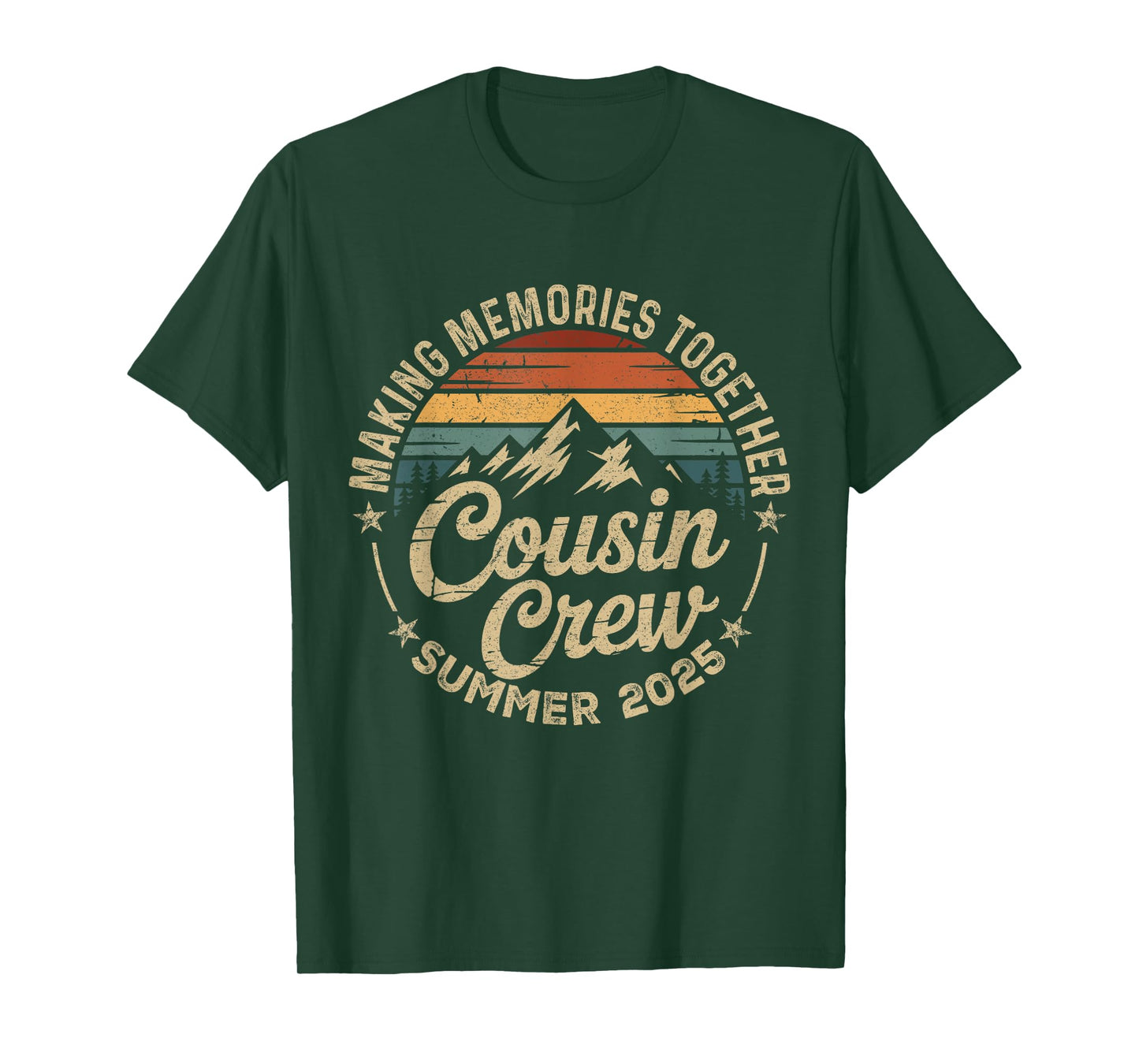 Cousin crew 2025 Summer Vacation Beach Family Trips Matching T-Shirt