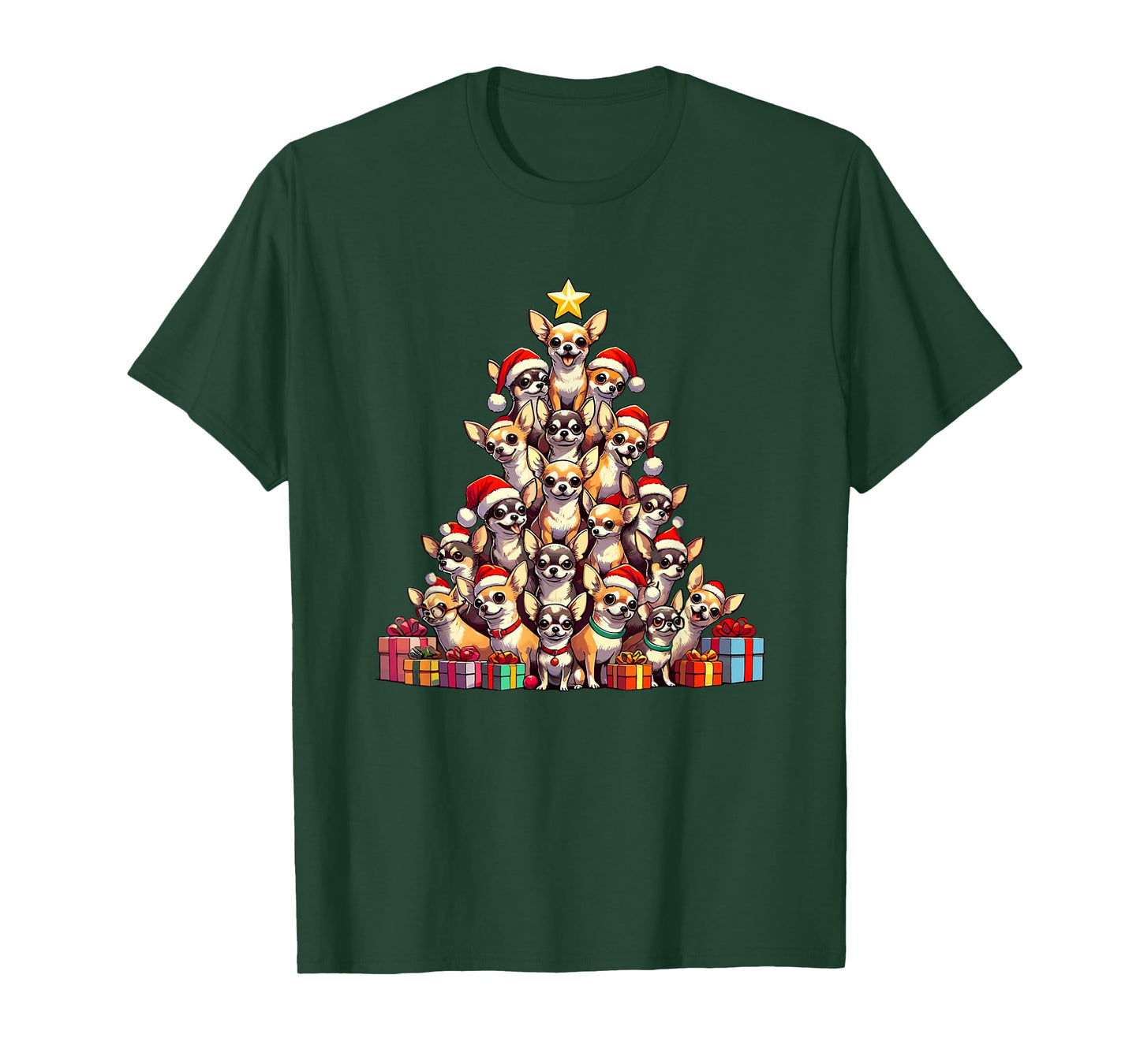 Christmas Tree Chihuahuas Chihuahua T-Shirt
