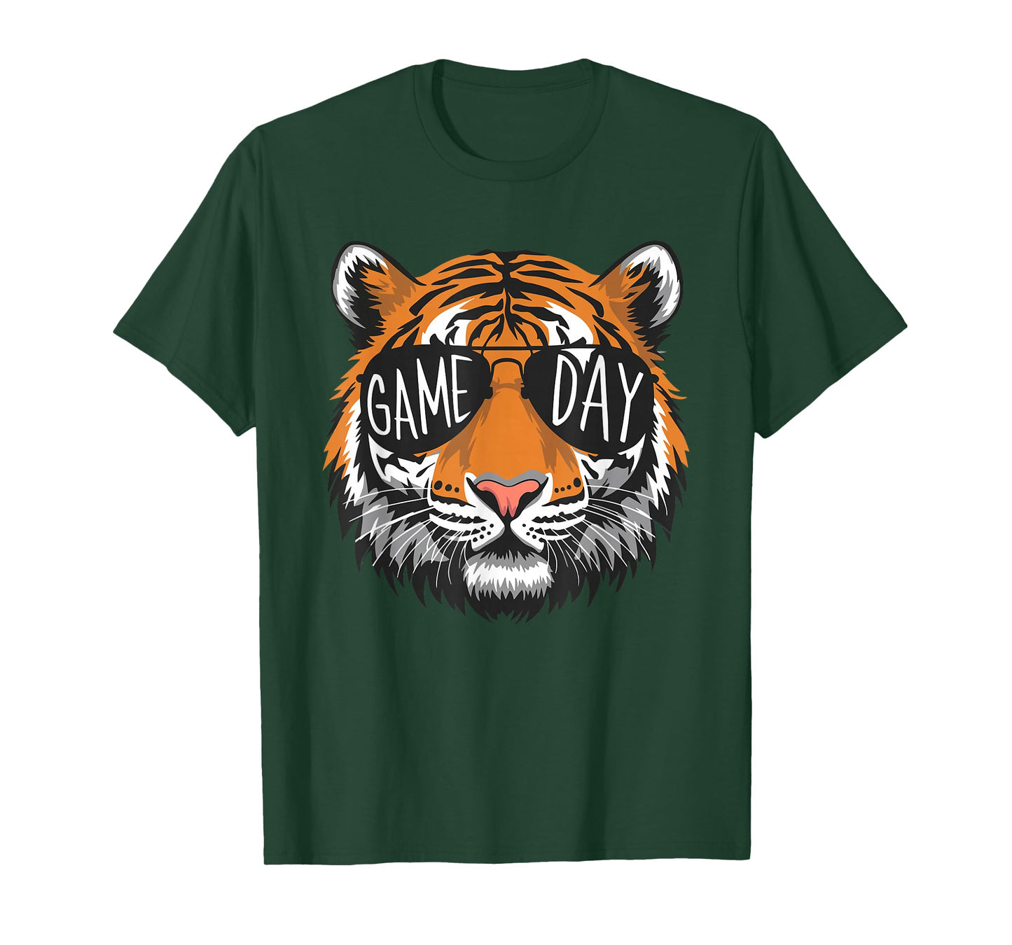 Tigers with Game Day Glasses Game Day T-Shirt