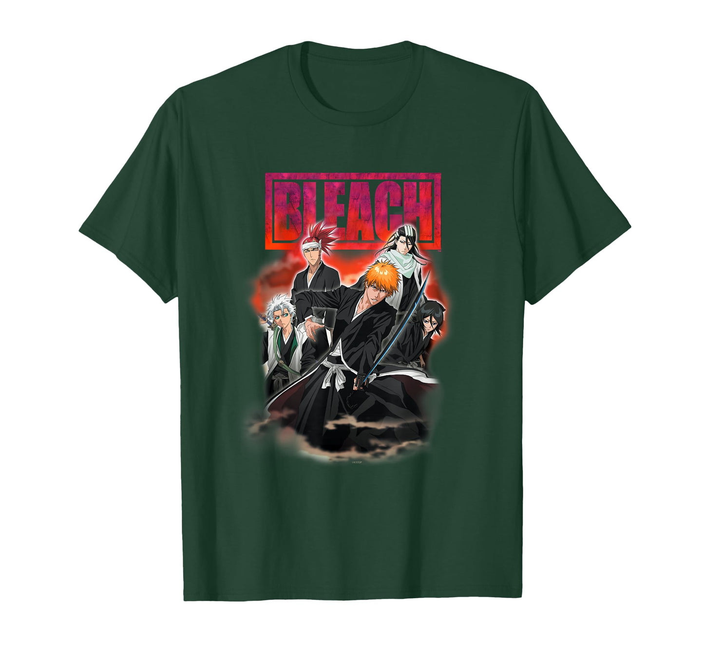Bleach Portrait Group Smoke Anime T-Shirt