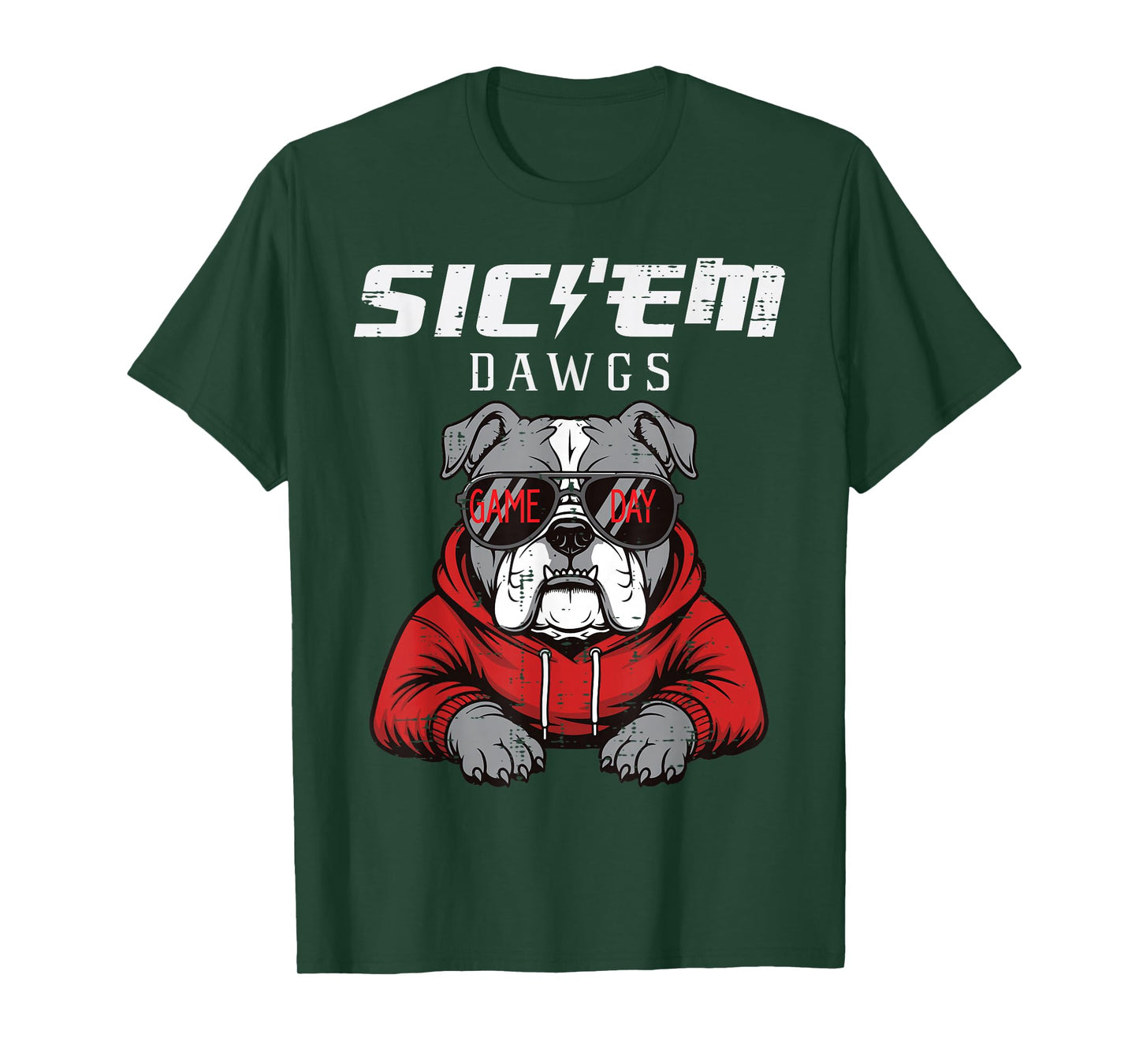 Bulldog Dawgs Women Kids Men Boys Girls Youth Teen T-Shirt