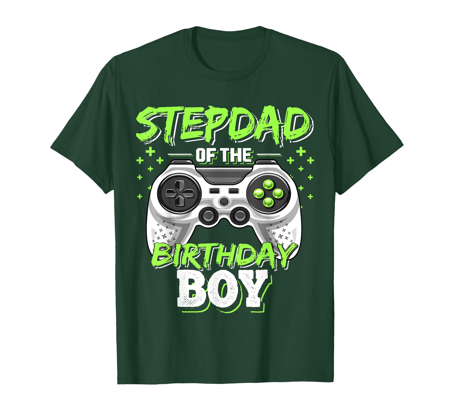 Stepdad of Birthday Boy Matching Video Game Birthday Party T-Shirt