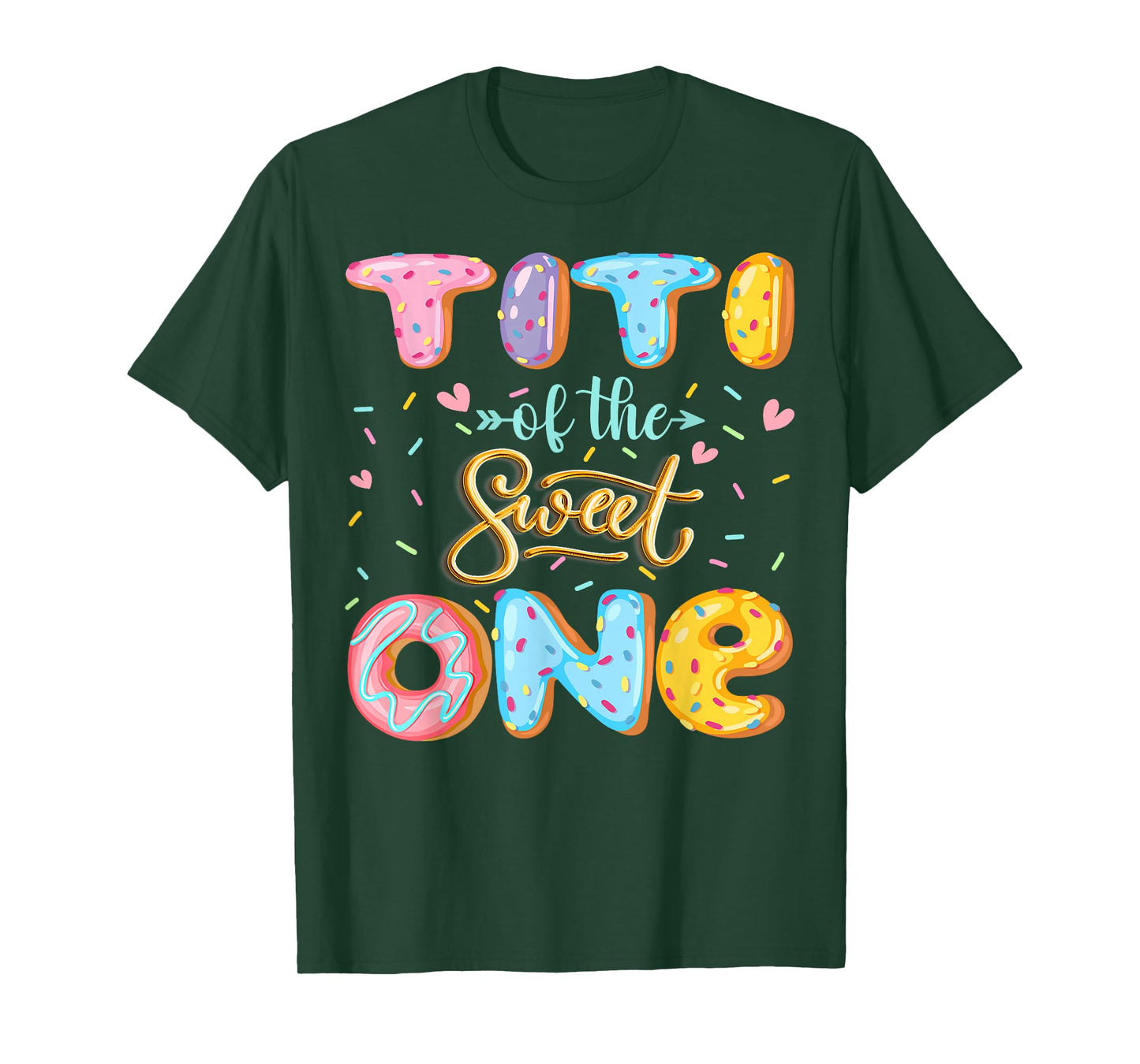 Titi Of The Sweet One 1St Birthday Girl Donut Lover T-Shirt