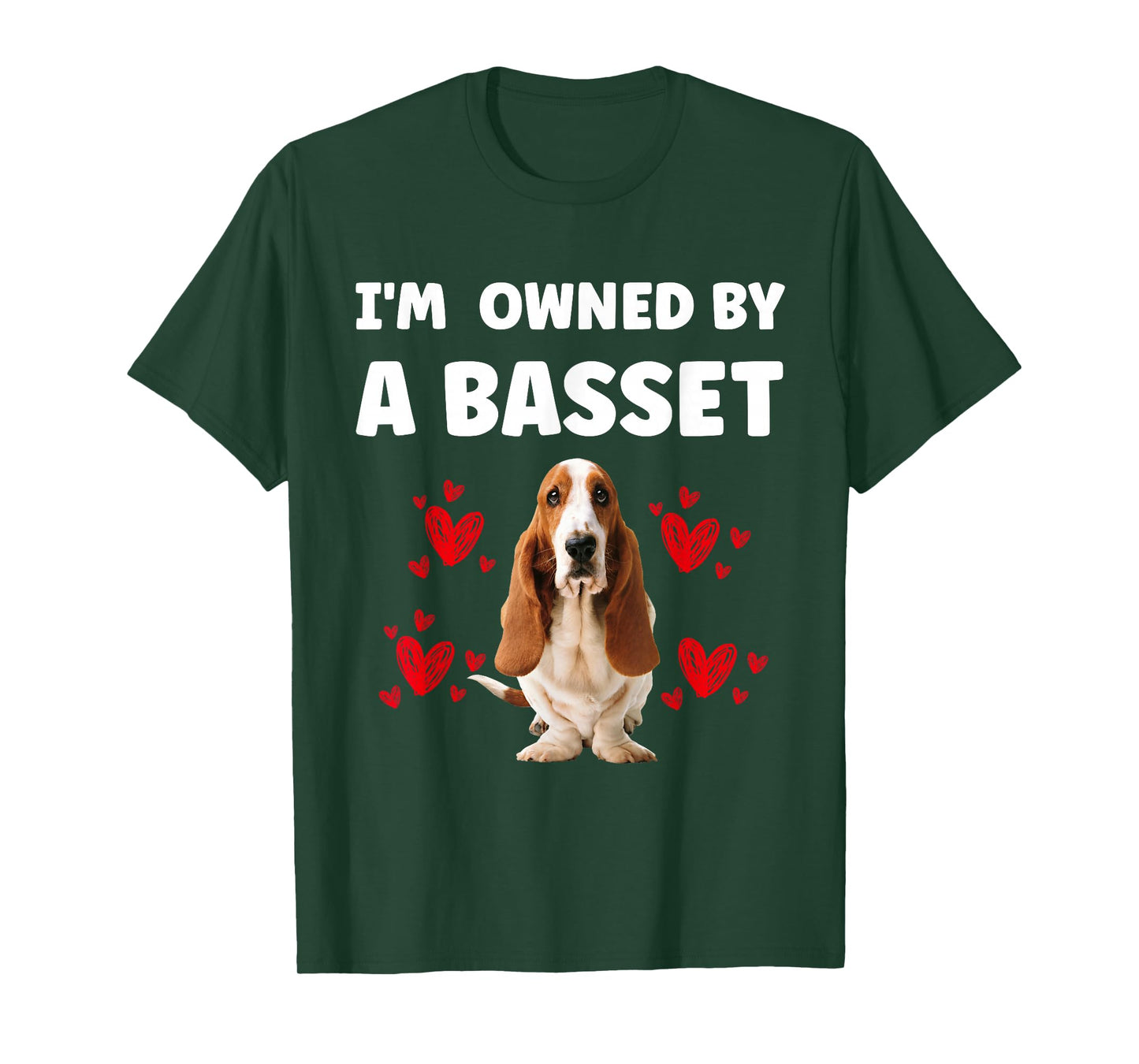 I AM OWNED BY A BASSET HOUND DOG T-Shirt