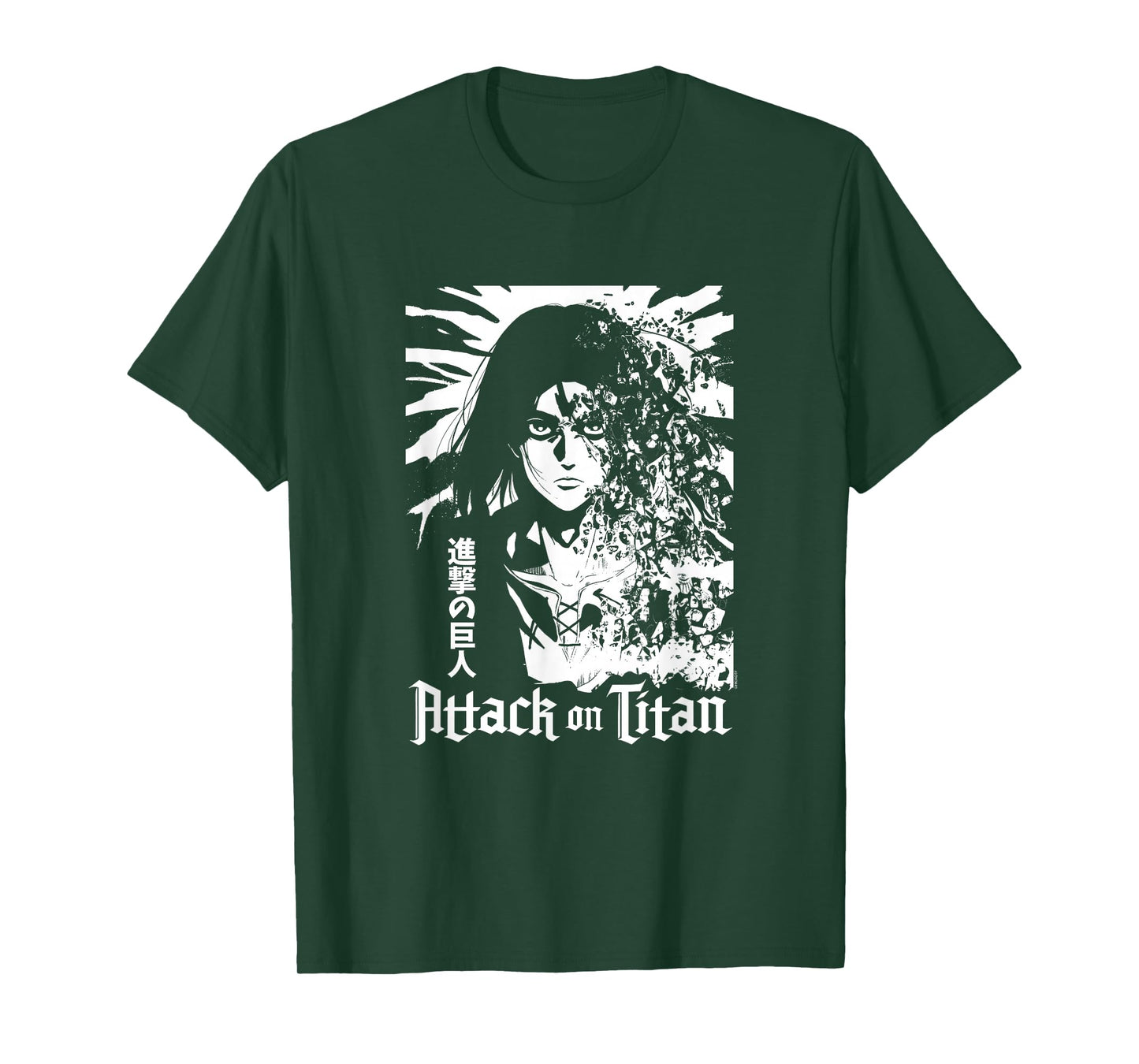 Attack on Titan Season 4 Eren Explosion White Graphic Anime T-Shirt