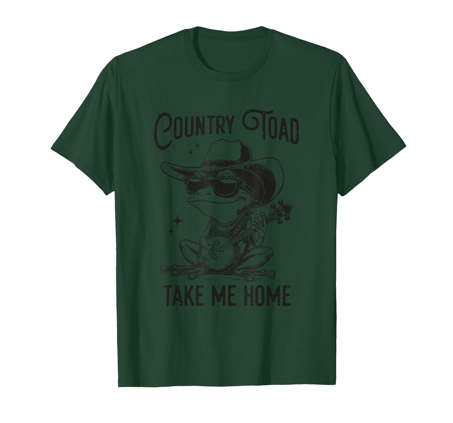 Country Toads Take Me Home Shirt Retro Banjo Funny Toad T-Shirt