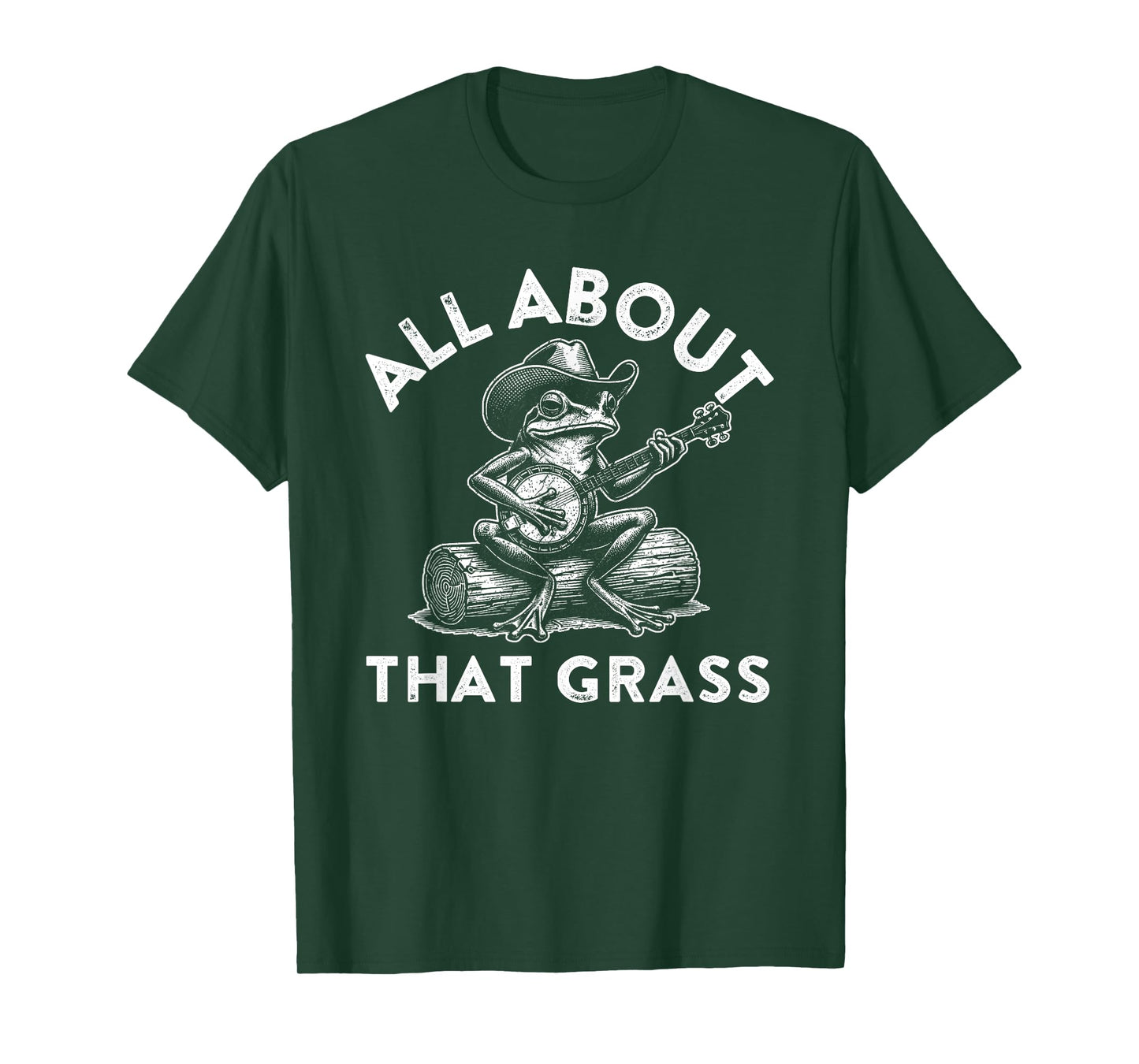 Funny Bluegrass Frog Playing Banjo Country Music Fan T-Shirt