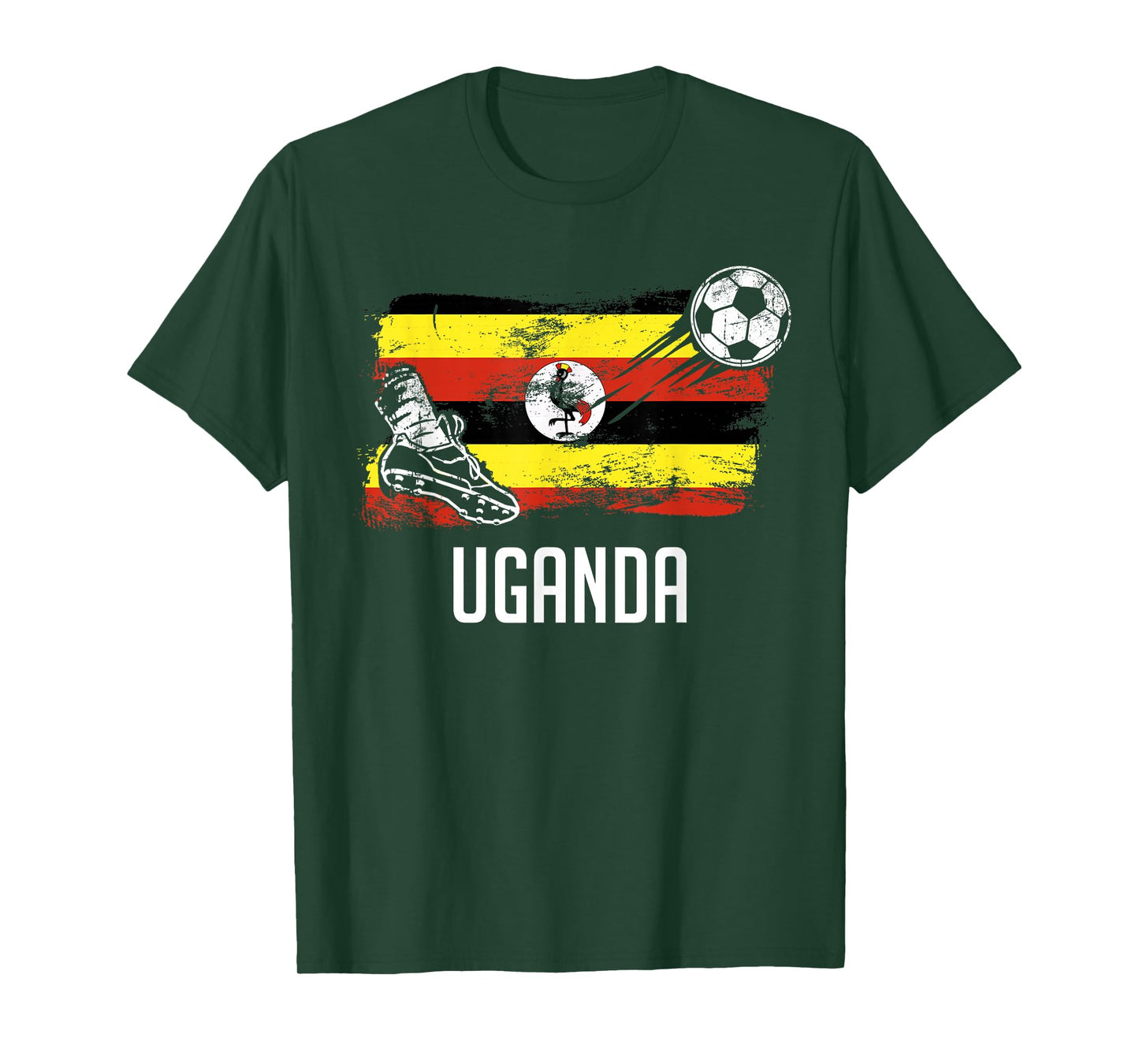 Uganda Flag Jersey Ugandan Soccer Team Ugandan T-Shirt