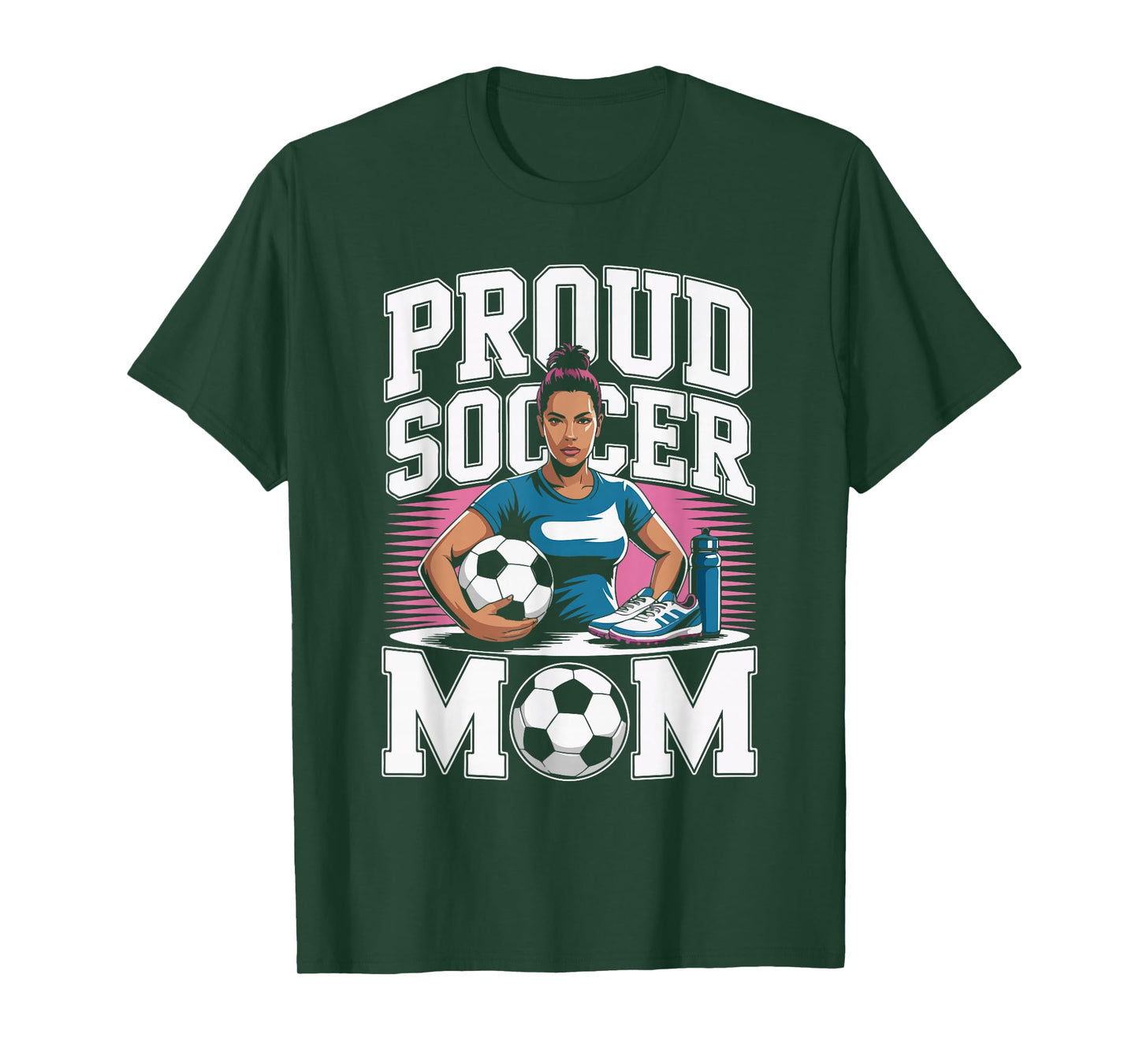 Proud Soccer Mom Retro Sunset Vibes T-Shirt