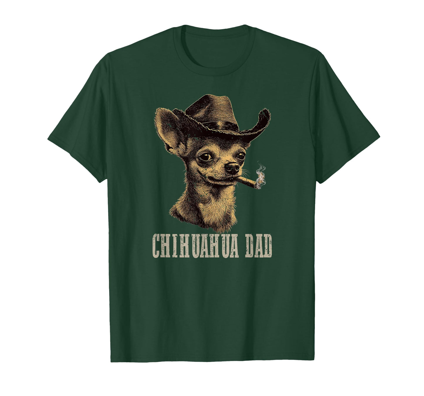 Mens Chihuahua Dog Vintage Best Chihuahua Dad Father's Day T-Shirt