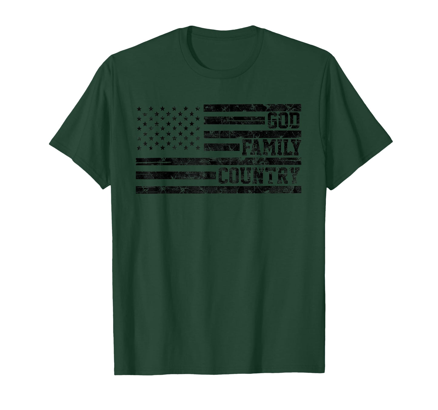 God Family Country Conservative Faith American Pride USA T-Shirt