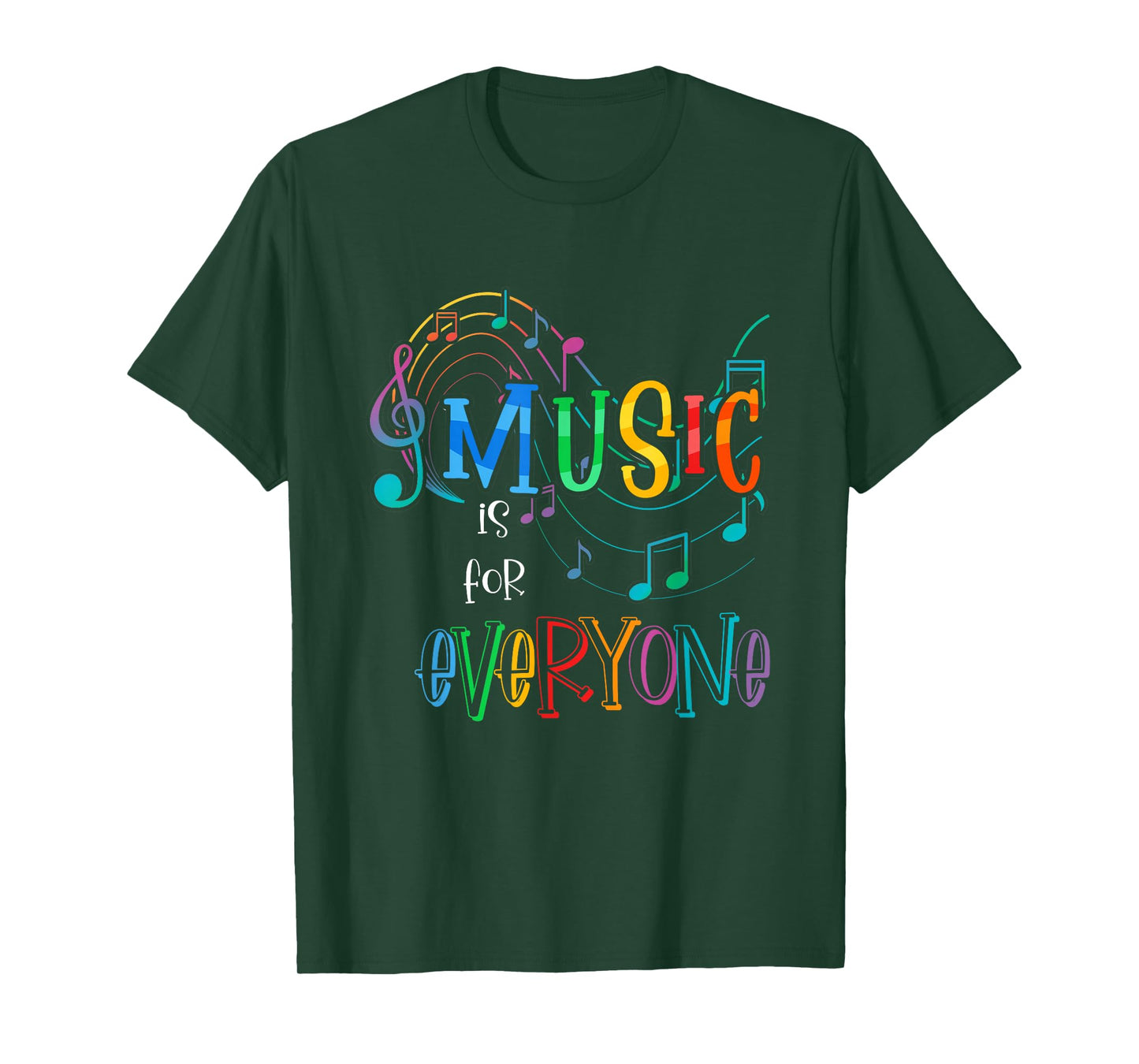 Music Is For Everyone Funny Love For Music Teachers T-Shirt