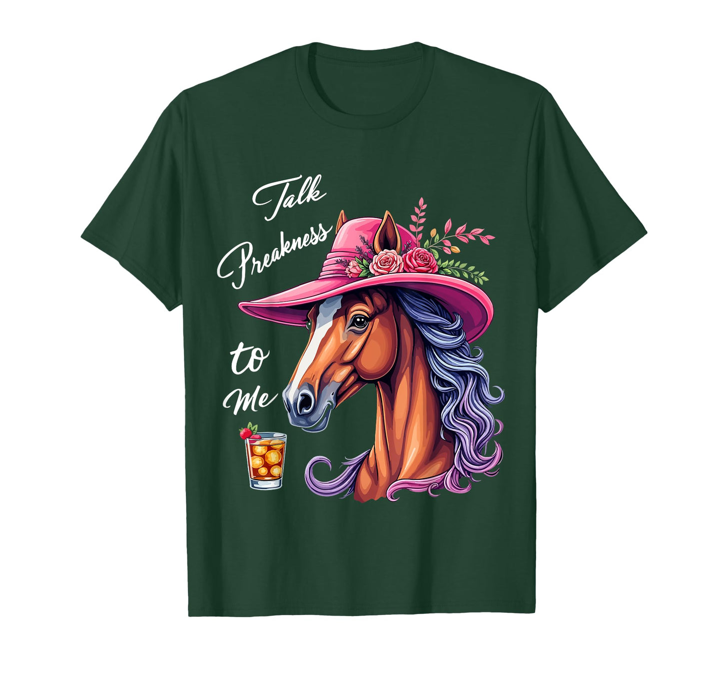 Talk Preakness To Me Funny Racing Horse T-Shirt