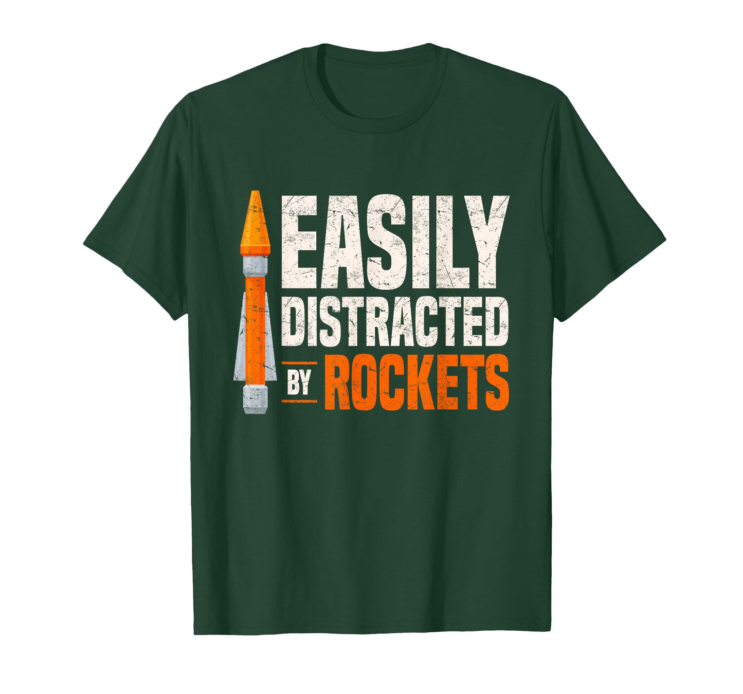 Rocketry Model Rocket Kit Easily Distracted by Rockets T-Shirt