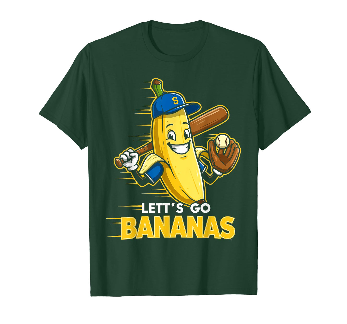 Funny Banana Shirts Gift Fruit Lovers Boys Lets Go Bananas T-Shirt