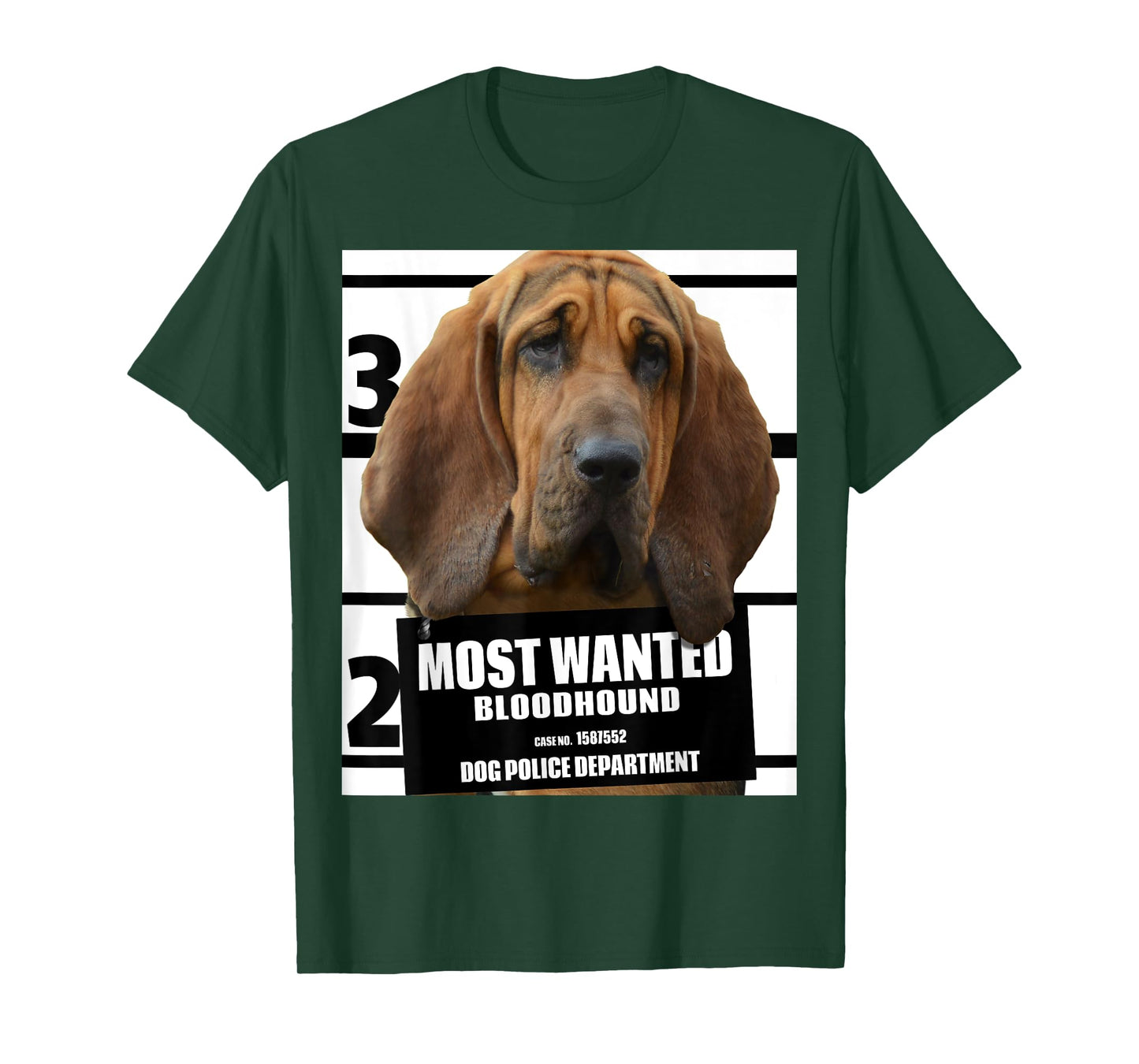 Most Wanted Bloodhound B - Blood Hound Dog Tee T-Shirt