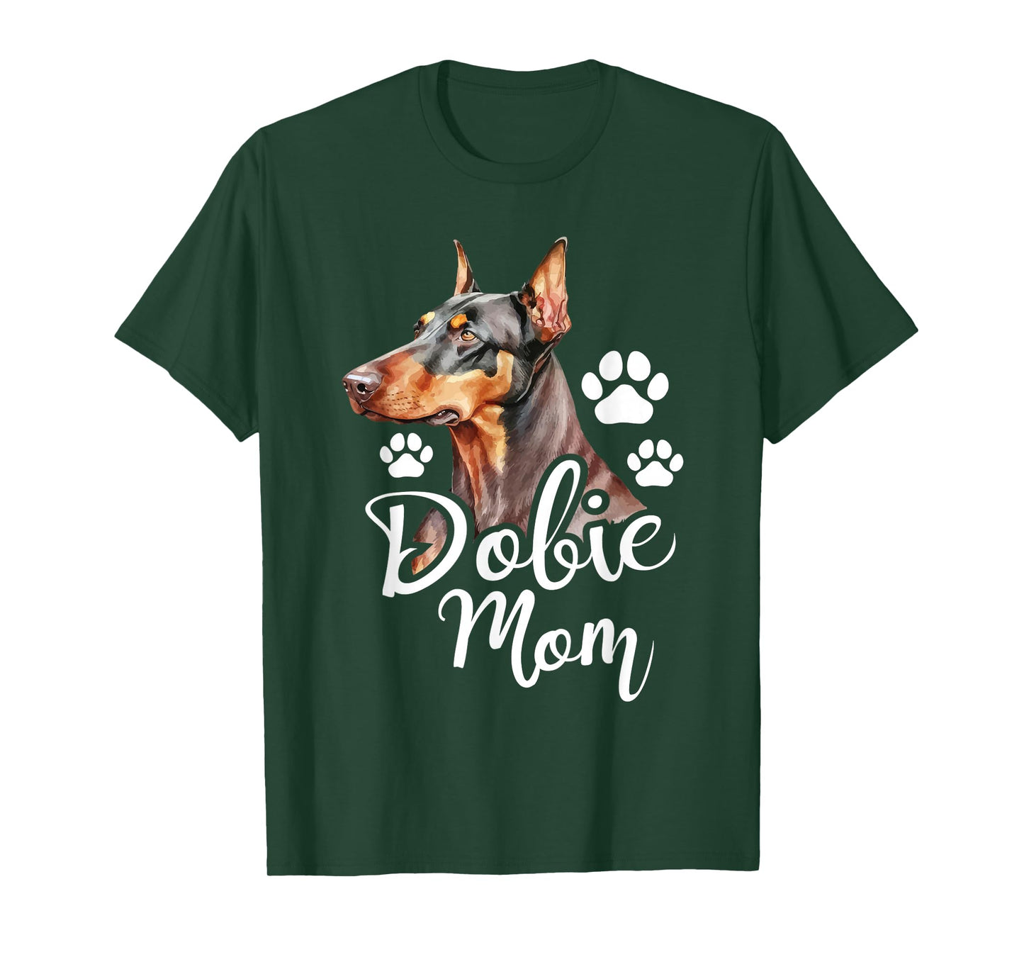 Dobie Mom - Doberman Pinscher Dog Trainer Pet Canine Lover T-Shirt