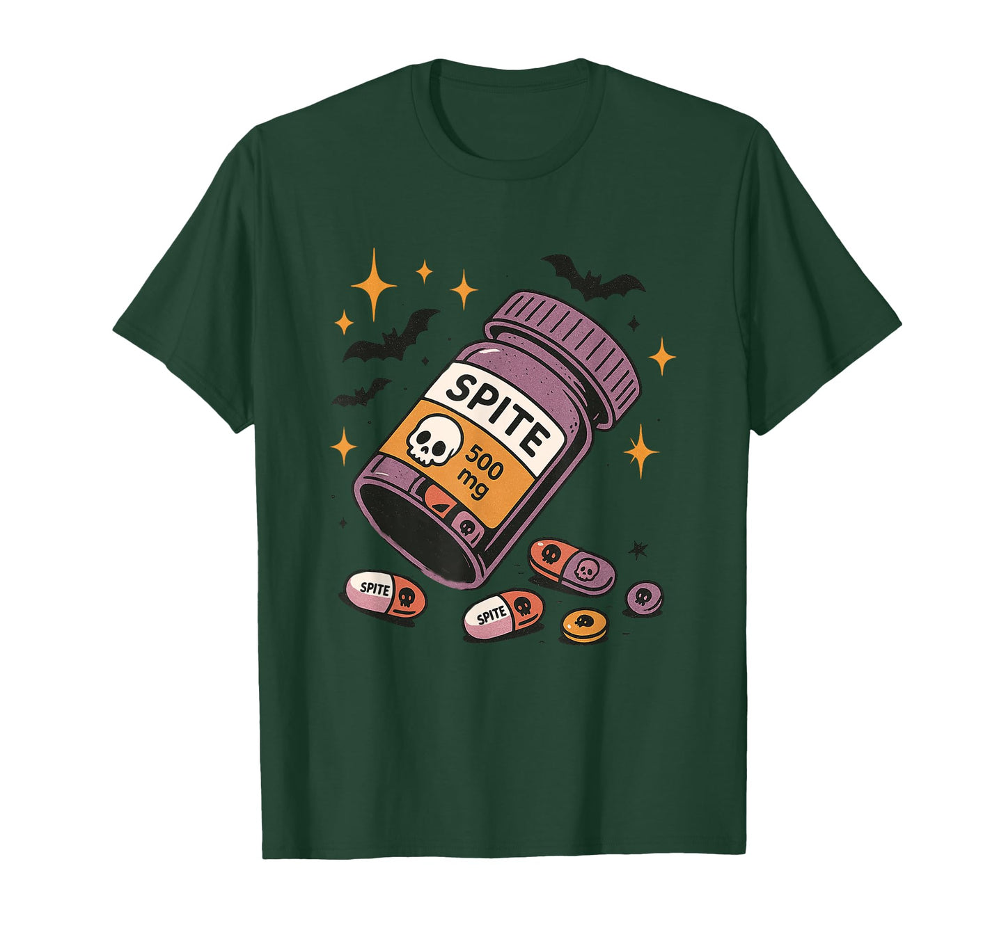 Spite 500mg Spooky Halloween Design T-Shirt
