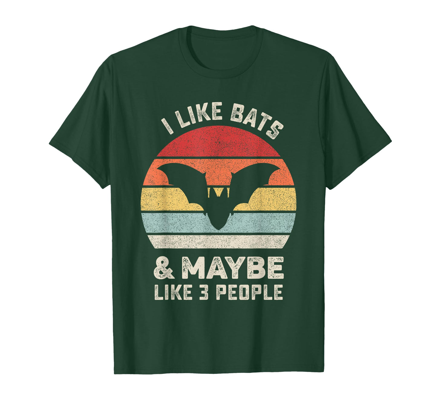 Retro I Like Bats Shirt Animal Bat Lover Gift Vintage T-Shirt