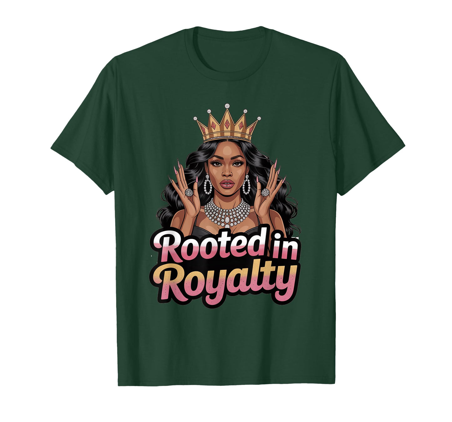 Black Queen Melanin History Juneteenth Pride Black Women T-Shirt