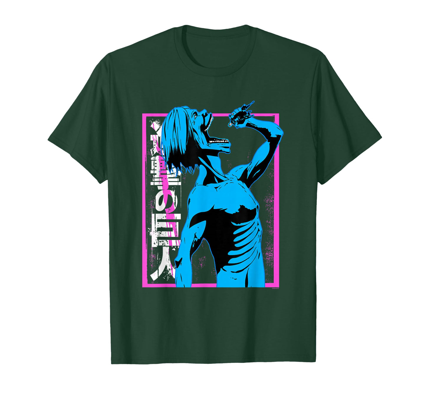 Attack on Titan Colorful Titan Eating Anime T-Shirt