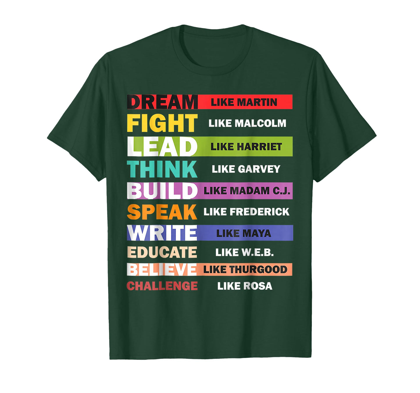 Black Lives Matters Black Leaders Black History Month T-Shirt
