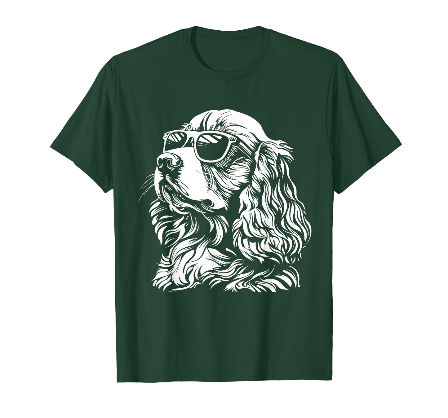 Cocker Spaniel Sunglasses Funny Dog Mum Dad T-Shirt
