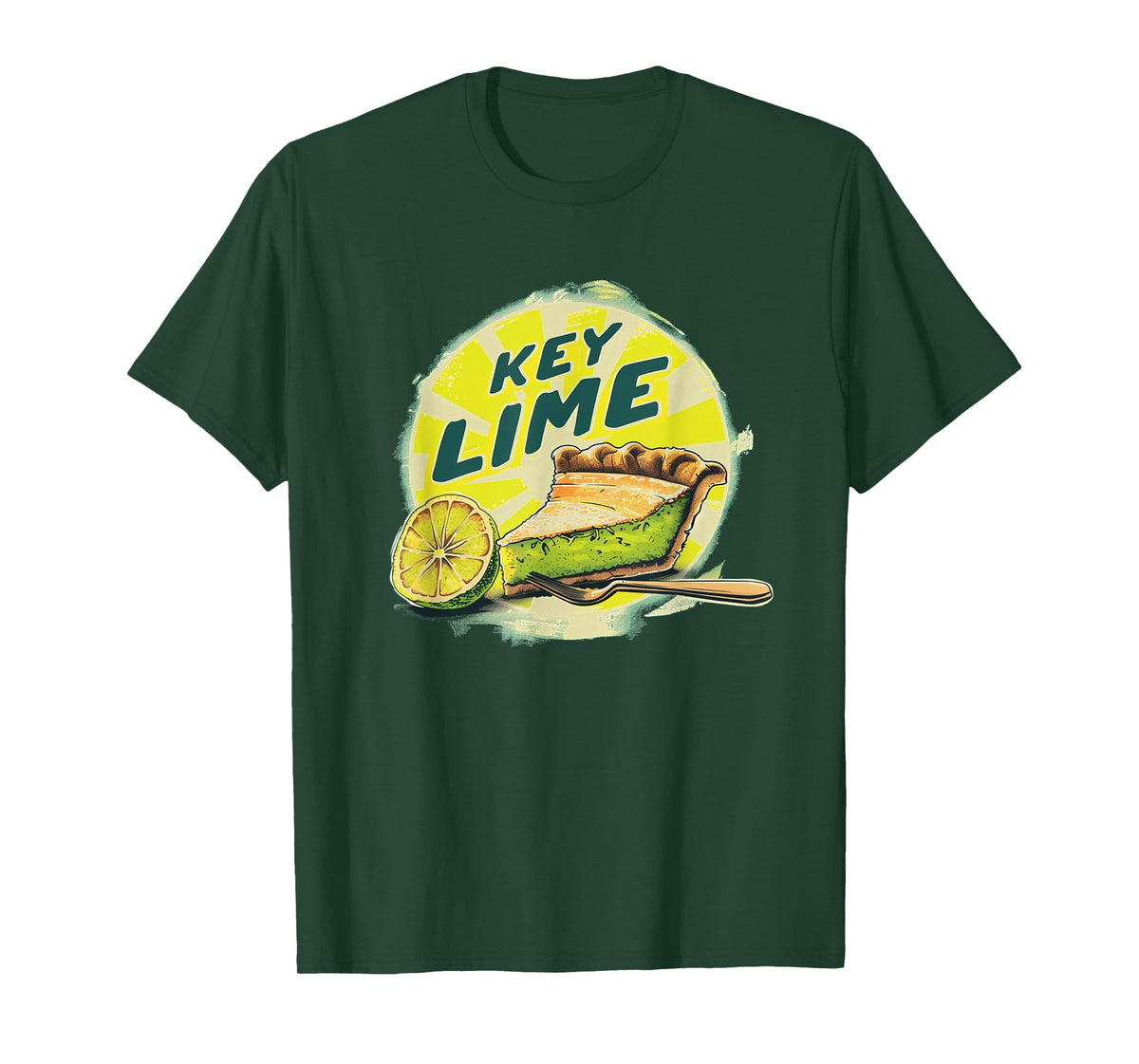 Pretty Presentation of Key Lime Pie for Dessert Enthusiasts T-Shirt