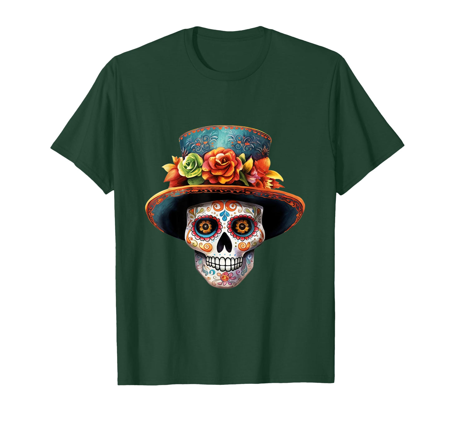 El Jefe Sugar Skull Men Dia De Los Muertos El Jefe T-Shirt