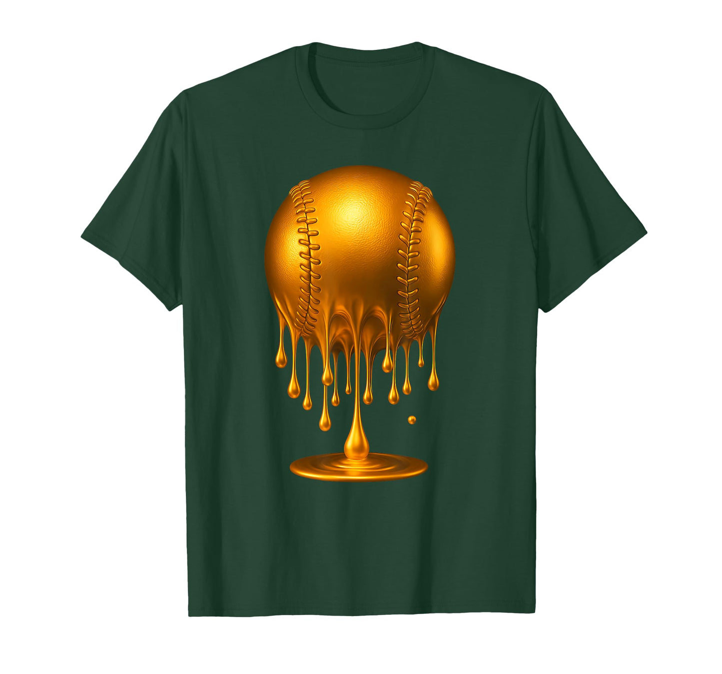 Dripping Gold Baseball Respect The Drip Baseball Ball Bat T-Shirt