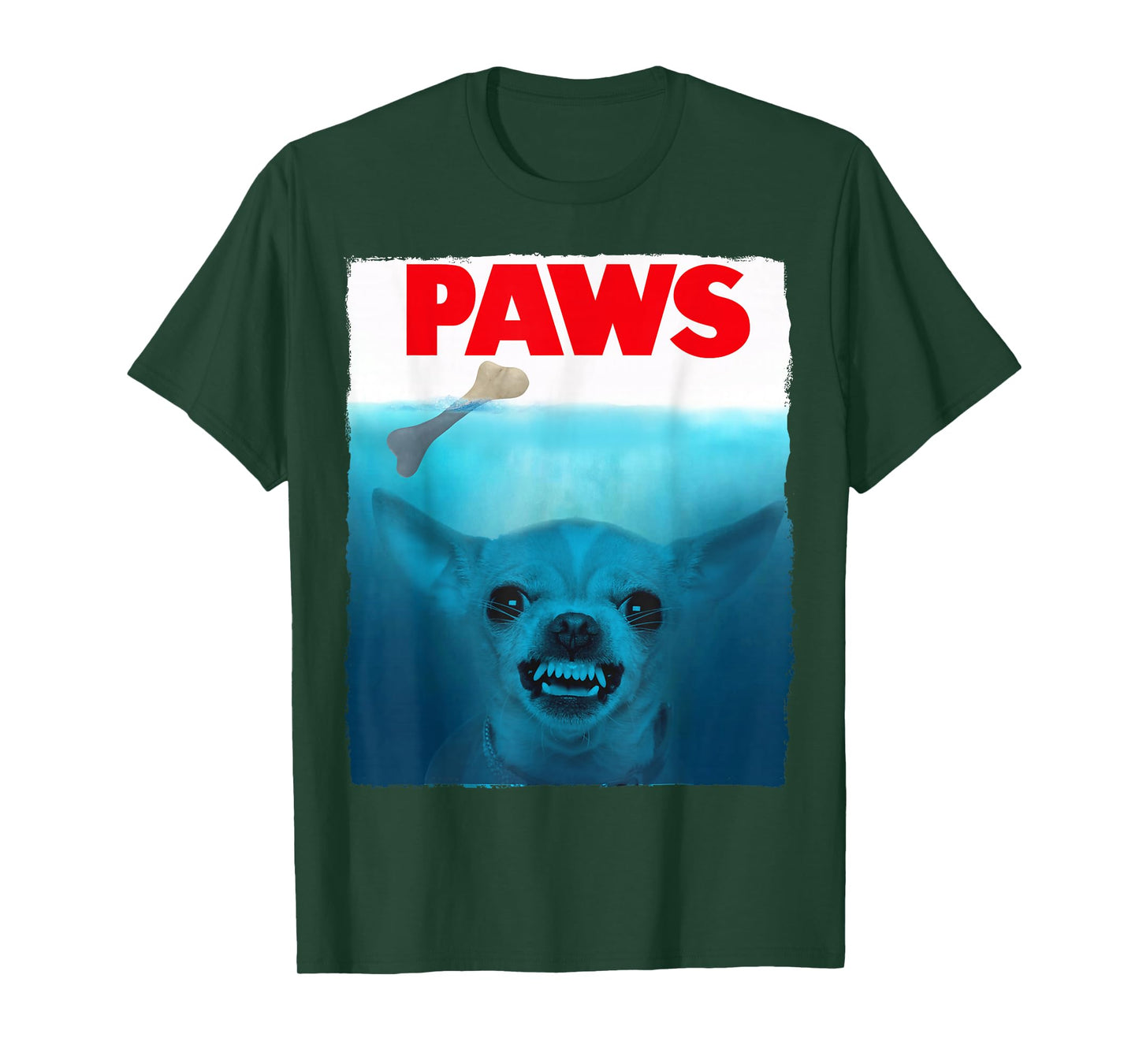 Chihuahua Dog Paws Cute Movie Poster Pet Funny T-Shirt