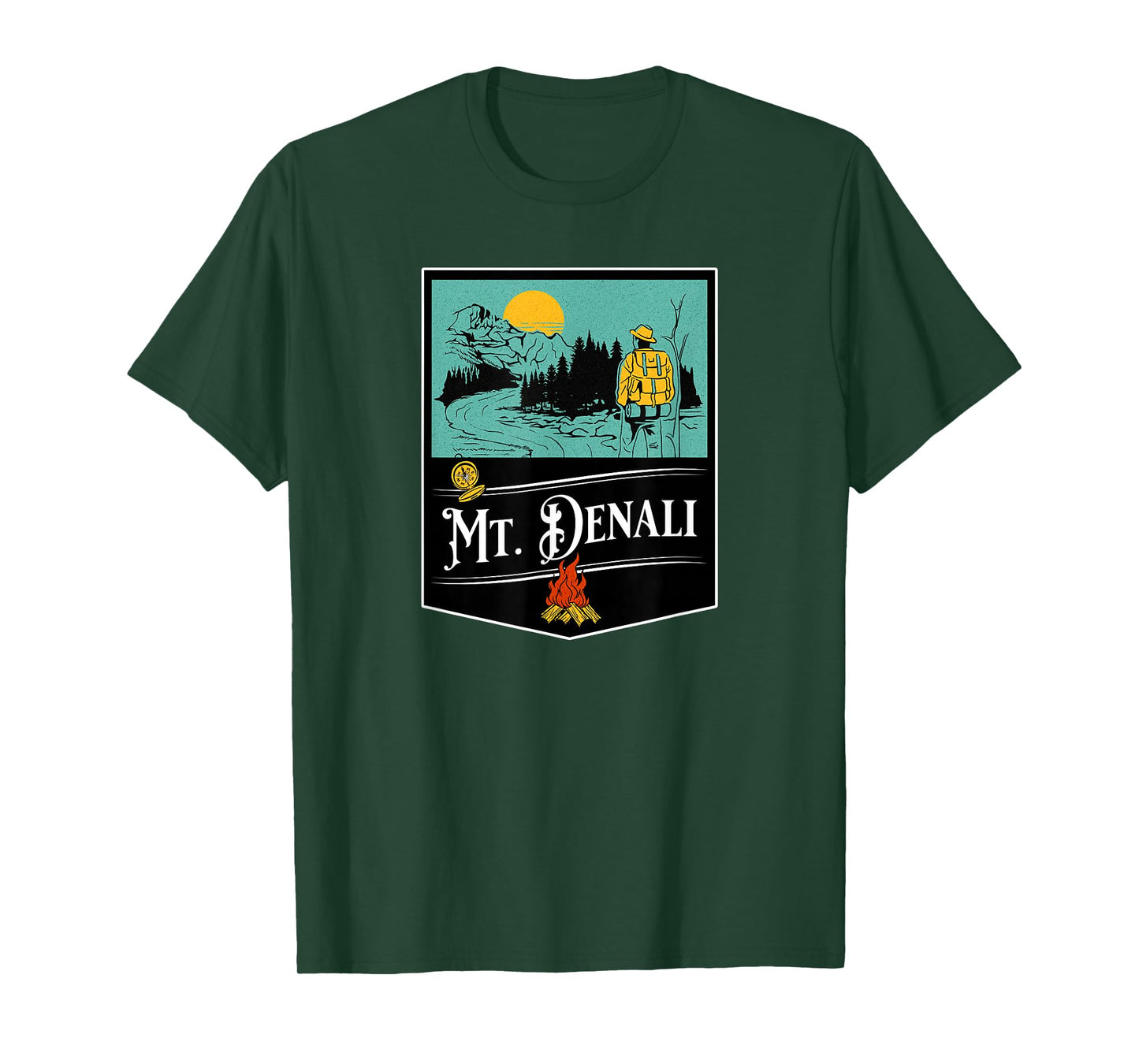 Retro Mount Denali Souvenir/Mt. Denali T-Shirt
