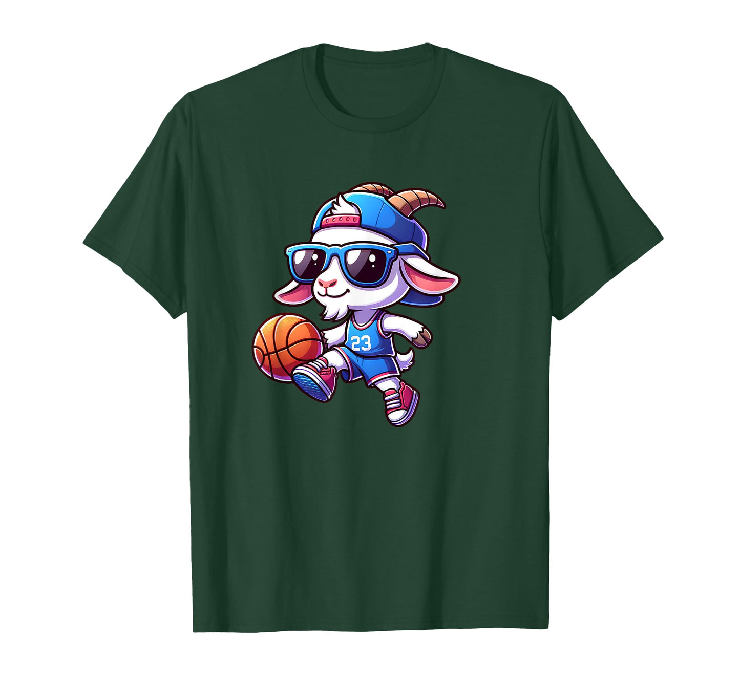 Goat Basketball Enthusiast Sport Team Fan T-Shirt