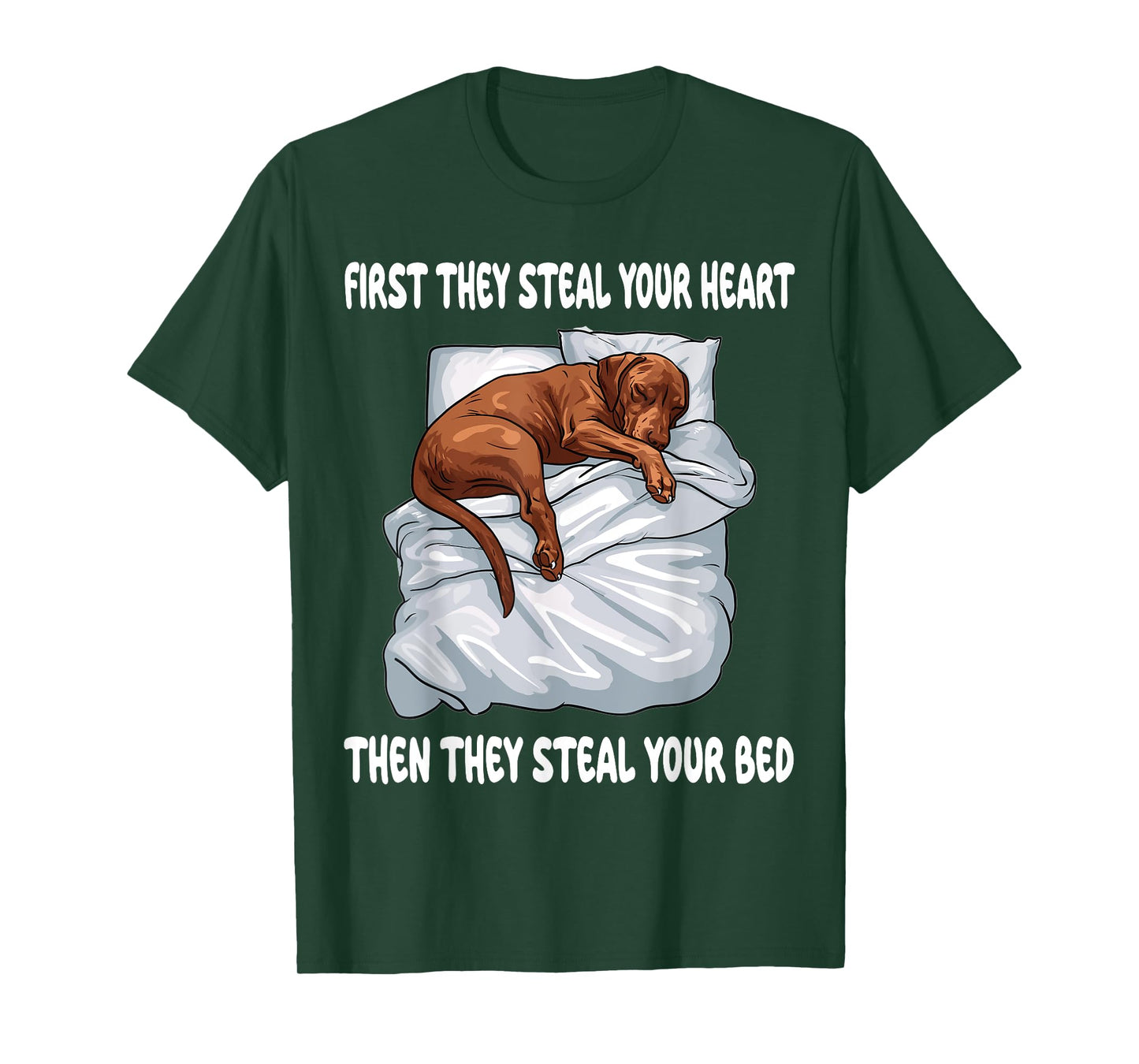 Vizsla Sleeping Pajamas Nightgown T-Shirt