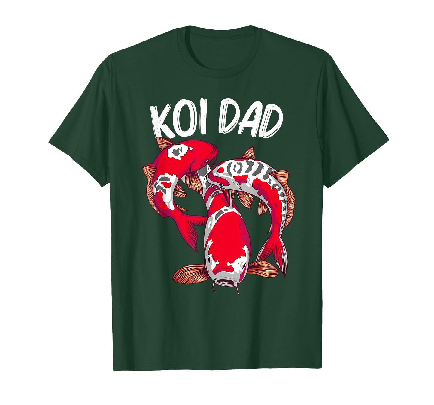 Koi Fish Gift For Dad Men Japan Koi Carp Fishes Pond Lover T-Shirt
