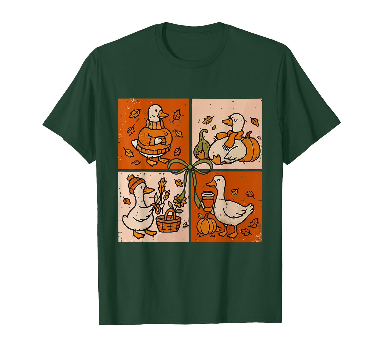 Funny Fall Autumn Pumpkin Latte Goose Lover Pumpkin Spice T-Shirt