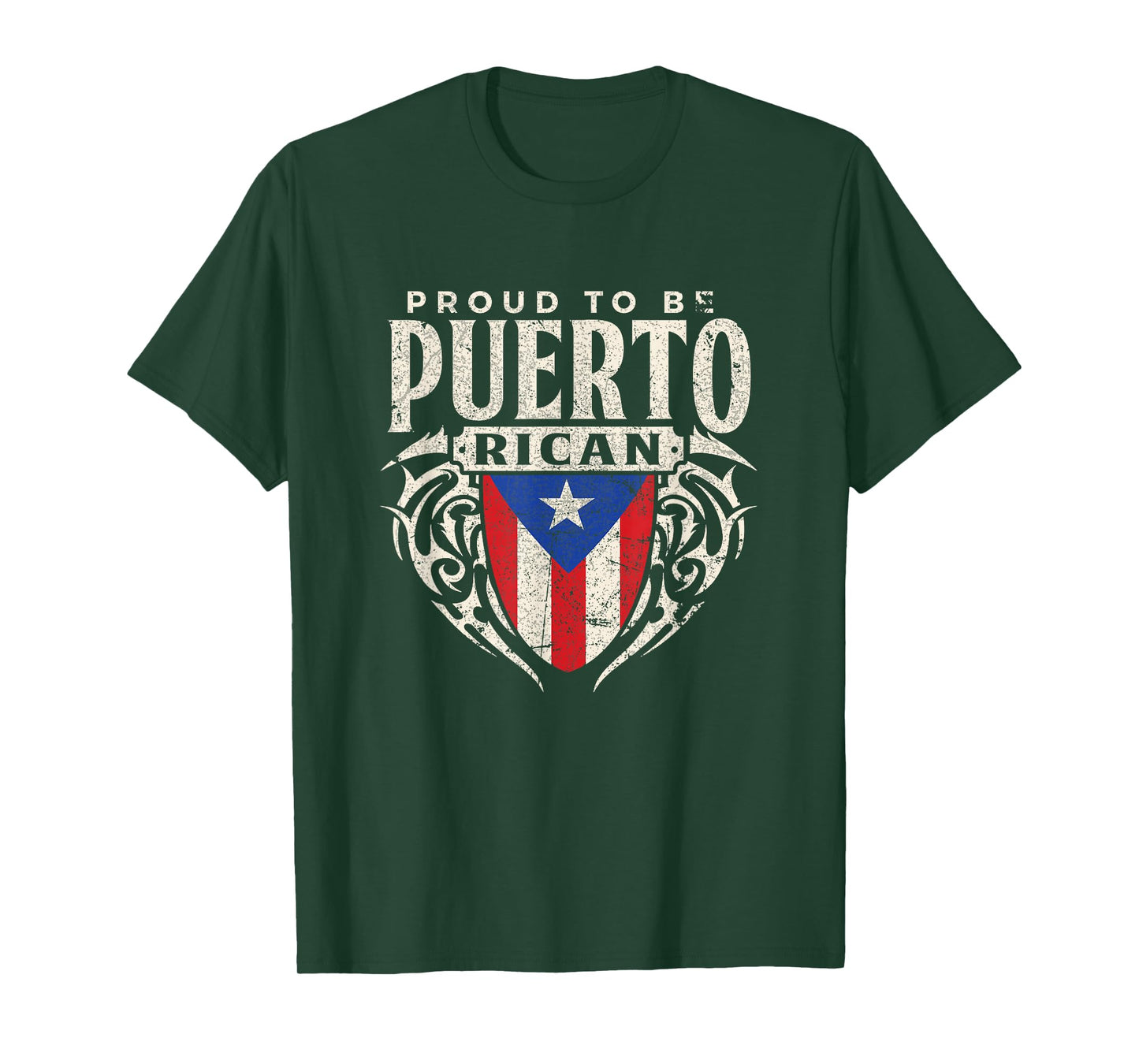 Puerto Rico Flag Tee Proud To Be Puerto Rican Souvenir Men T-Shirt