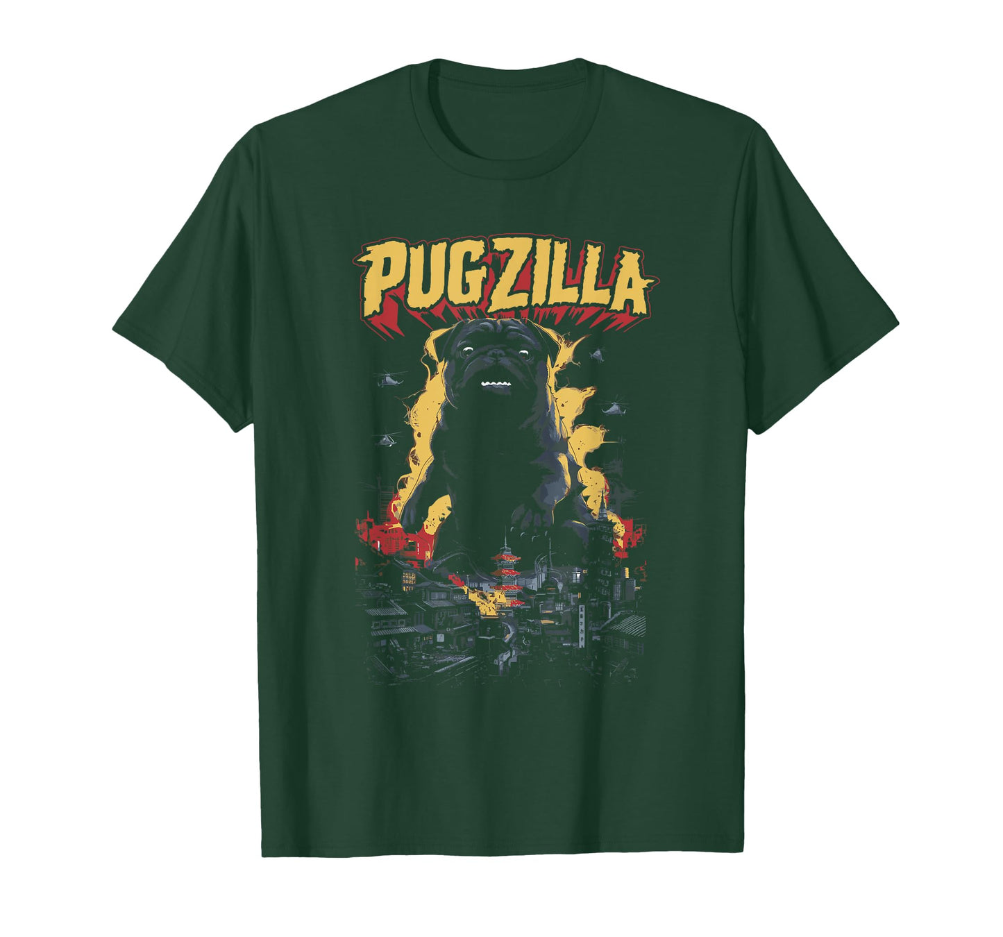 Pugzilla Funny Pug Lover Pug Owner T-Shirt