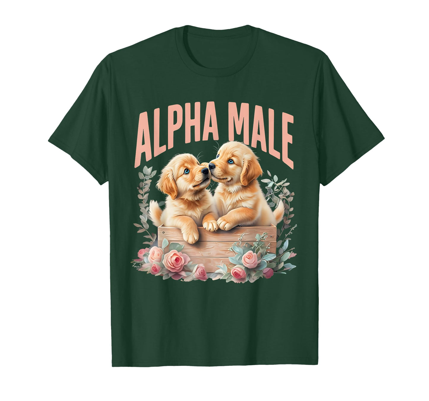 Funny Dog Alpha Cute Puppy Meme Male Dog Owner Men or Women T-Shirt