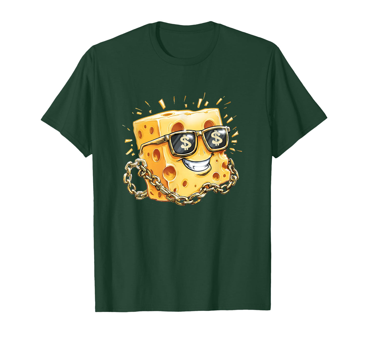 Funny Rich Cheese Costume with Money and Cash T-Shirt