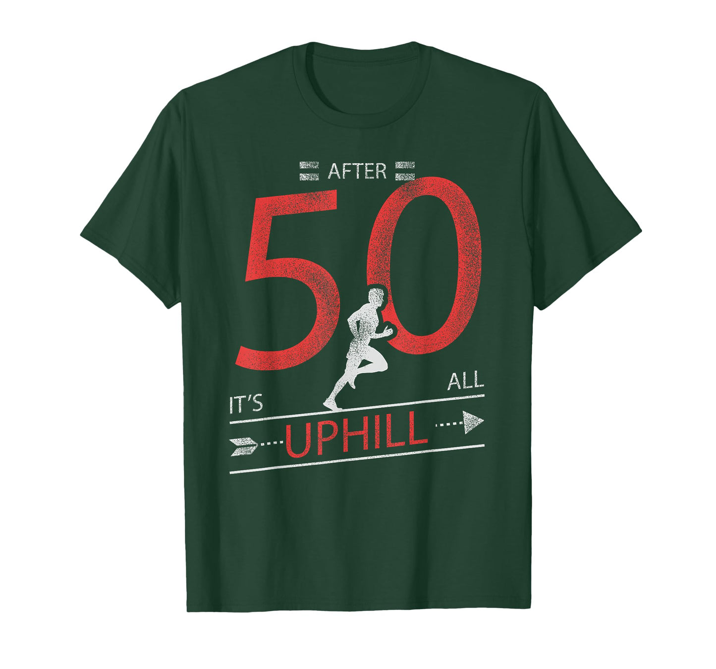 Funny Running T shirt 50 years old 50th Birthday Gift Tee