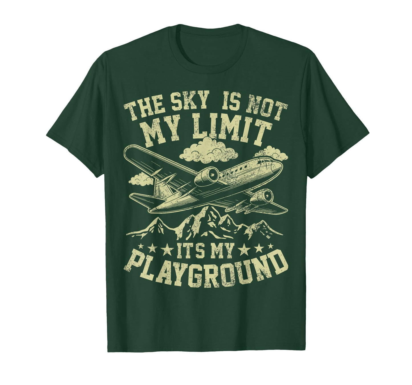 This Sky is Not My Limit Funny Pilot Aviation Men Women Kids T-Shirt