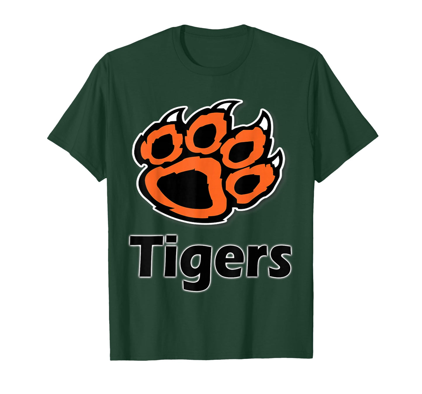 Tiger Paw School Spirit Tigers T-Shirt T-Shirt