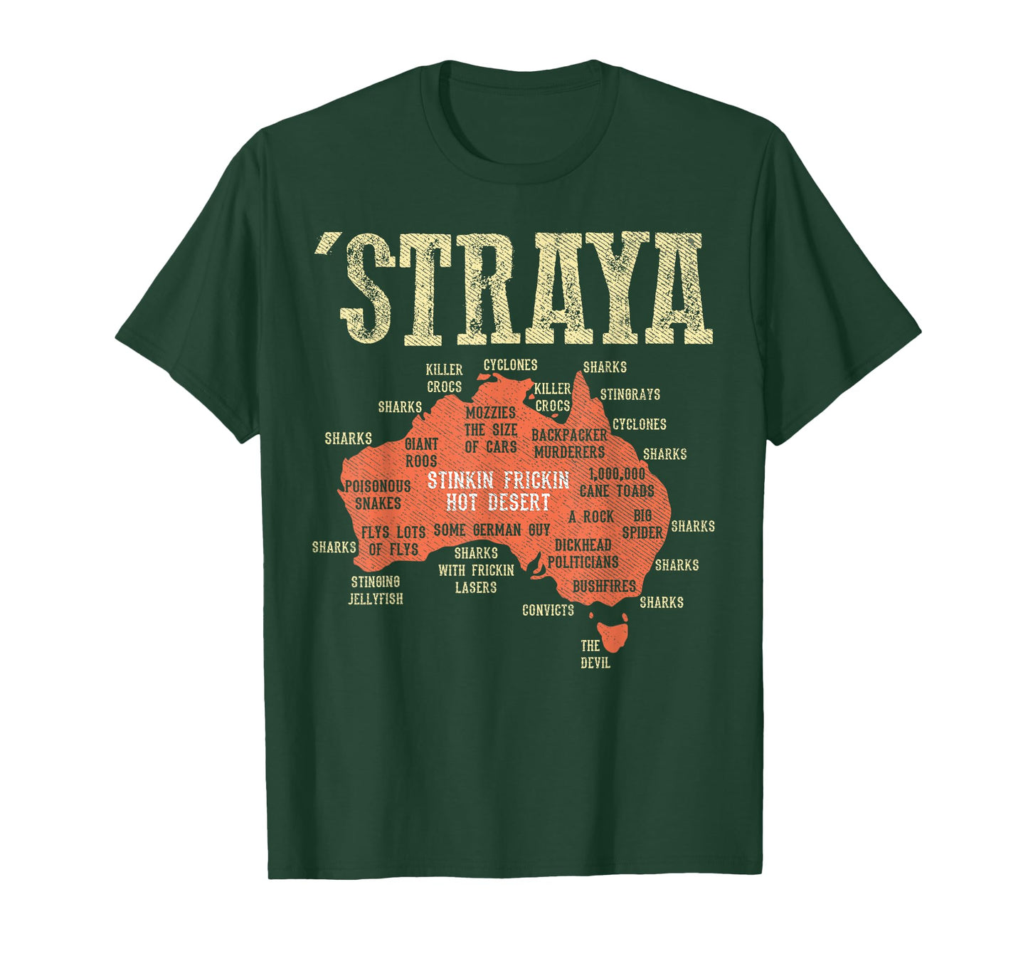 Australia Shirt - Aussie Day Straya Map G'day Mate Outback T-Shirt