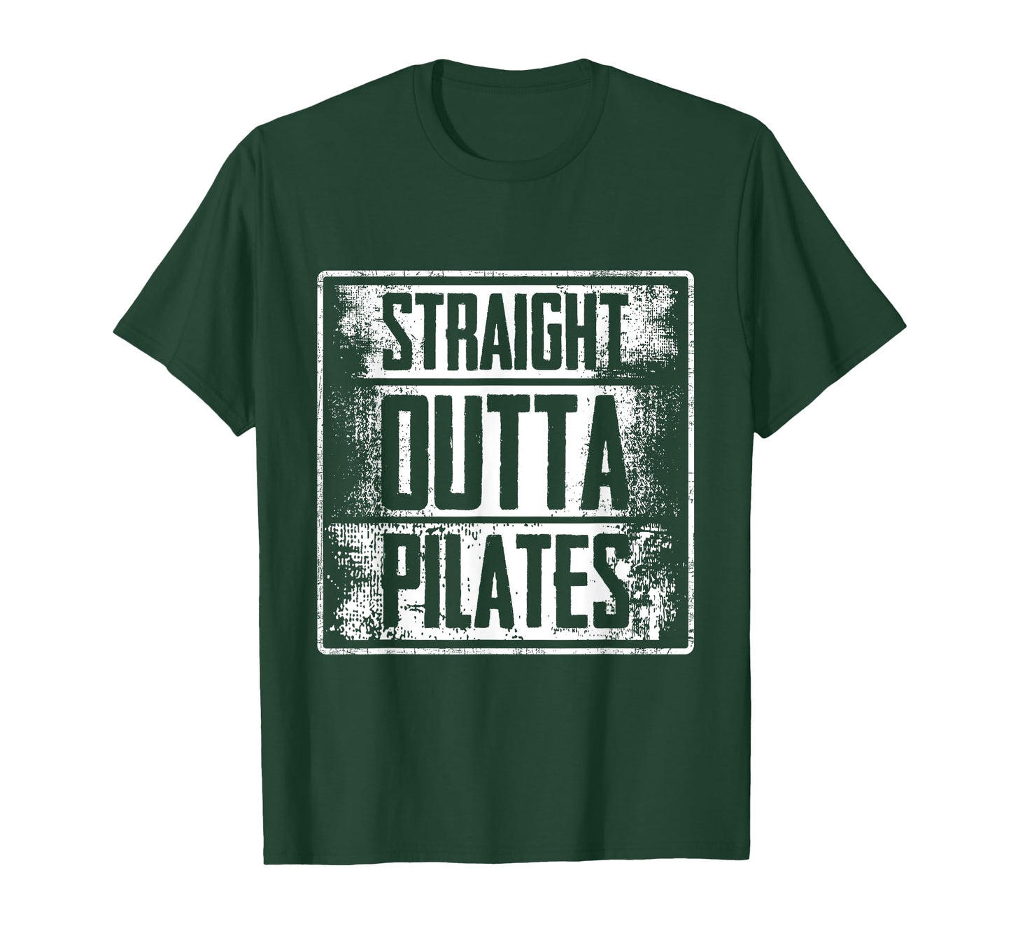 Straight Outta Pilates - Fitness Training Workout T-Shirt