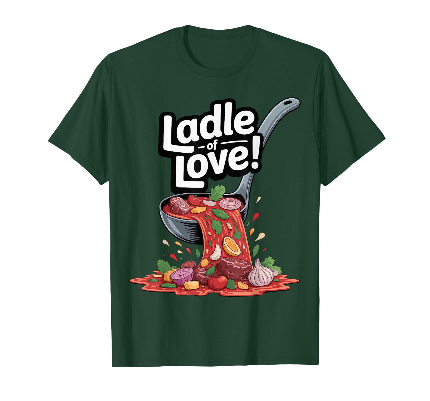 Ladle of Love Cooking Design T-Shirt