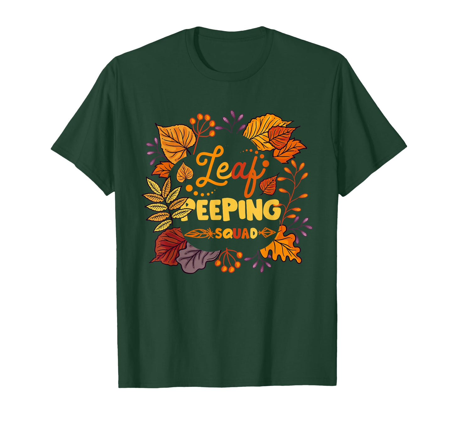 Funny Fall Season Leaves Peeper Leaf Peeping Squad Autumn T-Shirt